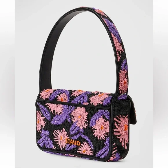 🌺🎉HP🎉🌺 NWOT Staud Tommy Beaded Shoulder Bag Quartz Acid 🌟RARE FIND🌟 - Picture 14 of 16